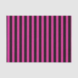 Fuchsia en zwarte snoepjes strepen tissuepapier