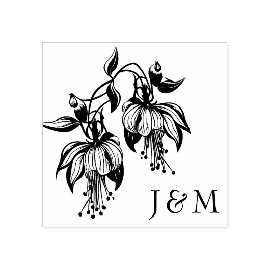 Fuchsia Enchantment Collectie Rubberstempel (Afrduk)