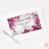 💗 Fuchsia Enchantment: Waterverf Rechthoekige Sticker (Envelop)