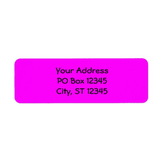 Fuchsia Etiket (Voorkant)