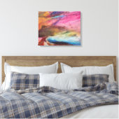 Fuchsia Expression Canvas Afdruk (Insitu (Slaapkamer))