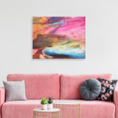 Fuchsia Expression Canvas Afdruk (Insitu (Woonkamer))