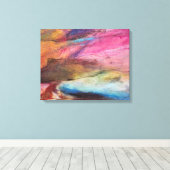 Fuchsia Expression Canvas Afdruk (Insitu (Houten vloer))