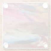 Fuchsia Expression Glazen Onderzetter (Achterkant)