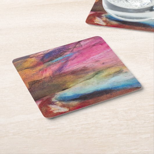 Fuchsia Expression Kartonnen Onderzetters (Schuin)