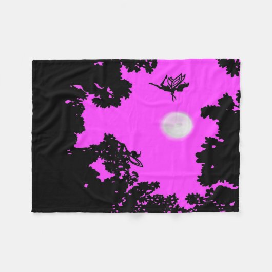 Fuchsia Faerie Night Fleece Deken (Voorkant (Horizontaal))