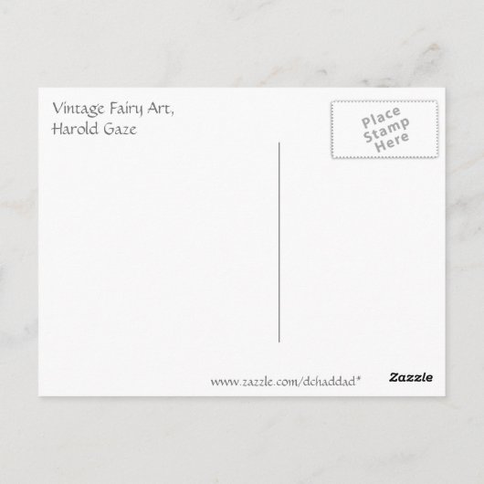  Fuchsia Fairies Briefkaart (Achterkant)