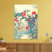 Fuchsia Fairies Canvas Afdruk (Insitu (Woonkamer))
