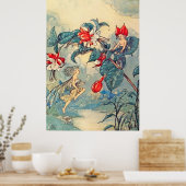Fuchsia Fairies Poster (Keuken)