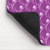 Fuchsia Fancy Swirls Mousepad Muismat (Hoek)