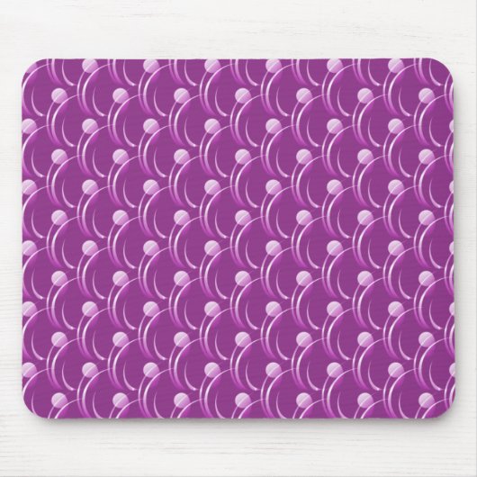Fuchsia Fancy Swirls Mousepad Muismat (Voorkant)