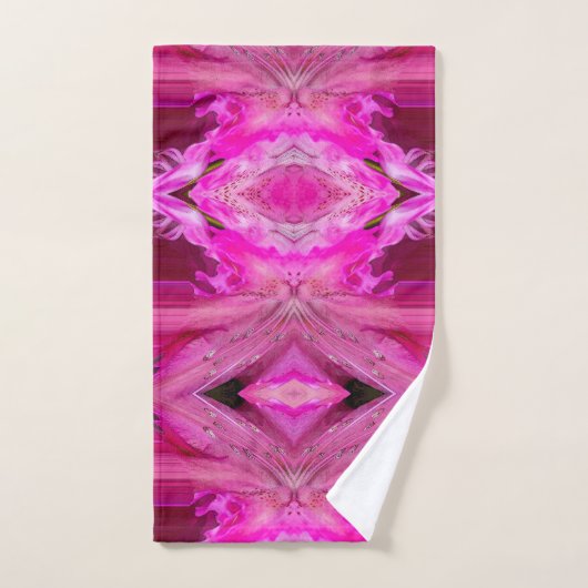 Fuchsia fantasy - abstract bad handdoek (Handdoek)