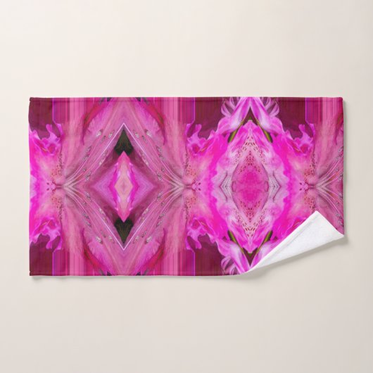Fuchsia fantasy - abstract bad handdoek (Handdoek)