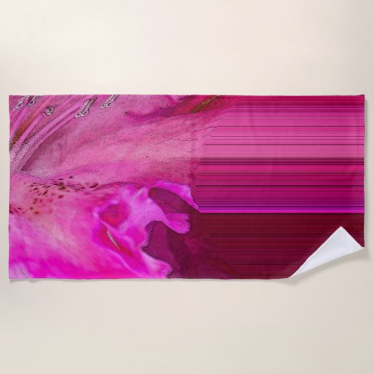 Fuchsia fantasy - abstract strandlaken (Voorkant)