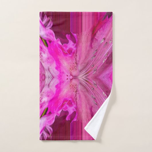 Fuchsia fantasy bad handdoek (Handdoek)