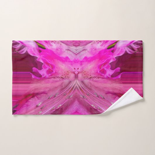 Fuchsia fantasy bad handdoek (Handdoek)