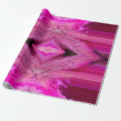 Fuchsia fantasy cadeaupapier (Uitgerold)