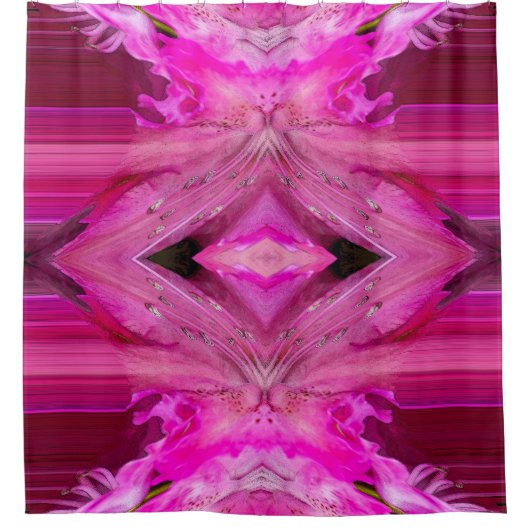 Fuchsia fantasy douchegordijn (Voorkant)