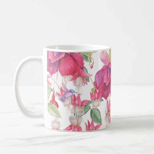 Fuchsia Fantasy Koffiemok (Links)