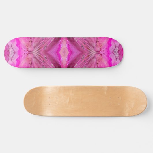 Fuchsia fantasy persoonlijk skateboard (Horizontaal)