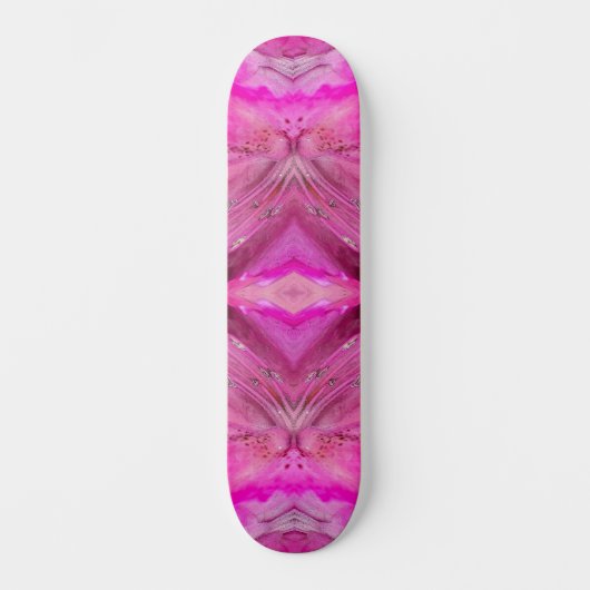 Fuchsia fantasy persoonlijk skateboard (Voorkant)