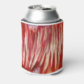 Fuchsia Feather Fringe Blikjeskoeler (Blikje Achterkant)