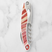 Fuchsia Feather Fringe Kurkentrekker (Achterkant)