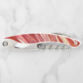 Fuchsia Feather Fringe Kurkentrekker (Voorkant)