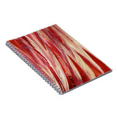 Fuchsia Feather Fringe Notitieboek (Rechterzijde)