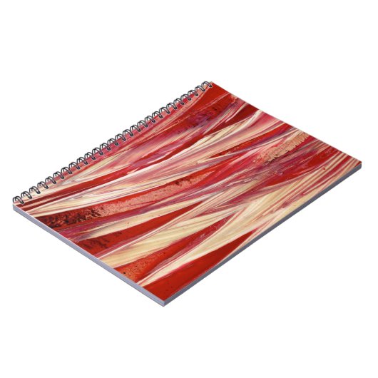 Fuchsia Feather Fringe Notitieboek (Linkerzijde)