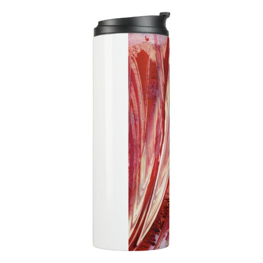 Fuchsia Feather Fringe Thermosbeker (Gedraaid links)