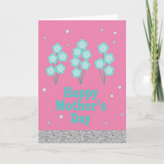 Fuchsia Field Mothers Day Card Kaart (Voorkant)