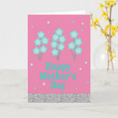 Fuchsia Field Mothers Day Card Kaart (Gele Bloem)