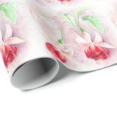 Fuchsia fijnkleurig rood roze omhulsel cadeaupapier (Rol Hoek)