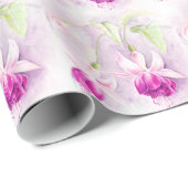 Fuchsia fijnroze paarse verpakking cadeaupapier (Rol Hoek)