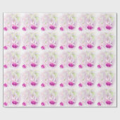 Fuchsia fijnroze paarse verpakking cadeaupapier (Vlak)