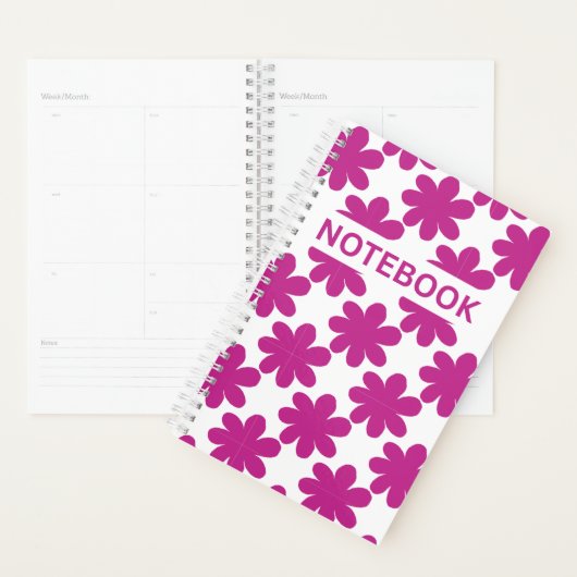 Fuchsia Floral Background | Bold & Feminine Aesthe Planner (Display)