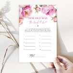 Fuchsia floral Hoe oud was de bruid om te spelen<br><div class="desc">Fuchsia floral Hoe oud was de bruid om spel Matching games beschikbaar.</div>