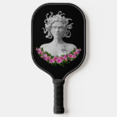 Fuchsia Floral Medusa Gorgon Griekse mythologie Pickleball Paddle (Voorkant)