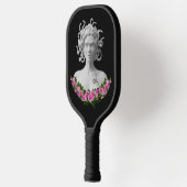 Fuchsia Floral Medusa Gorgon Griekse mythologie Pickleball Paddle (Links)
