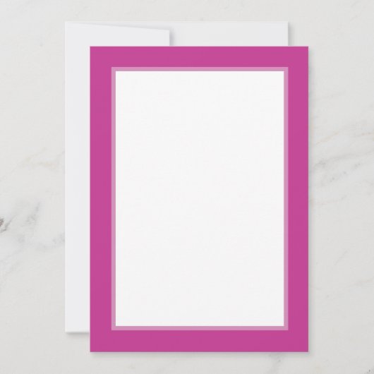Fuchsia Floral Motif Note Card Bedankkaart (Voorkant)