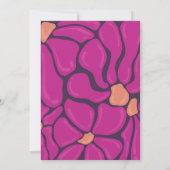 Fuchsia Floral Motif Note Card Bedankkaart (Achterkant)