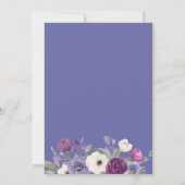 Fuchsia Floral Wedding Couples Shower Kaart (Achterkant)