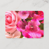Fuchsia Florals Enclosure Card Informatiekaartje (Voorkant)