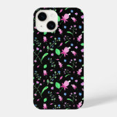 Fuchsia Florals iPhone Hoesje (Achterkant)