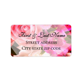 Fuchsia Florals Label