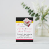 Fuchsia Flower ~ 2 Kinder, 2 parents Calling Cards Contactkaartje (Staand voorkant)