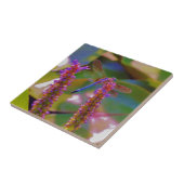 Fuchsia flower en dragon fly tegeltje (Zijkant)