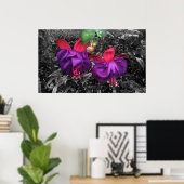 Fuchsia Flower Poster (Thuiskantoor)