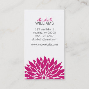 Fuchsia Flower Visitekaartje
